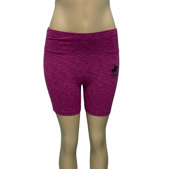 Beverly Hills Polo Club Pull On 5 Inch Bike Shorts‎ Magenta Pink Purple Small - Picture 10 of 12